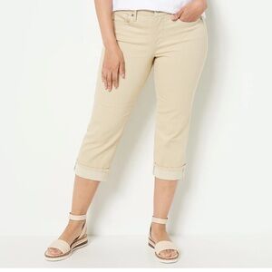 Not Your Daughter’s Jeans NYDJ Marilyn capris w cuff and lift tuck tech